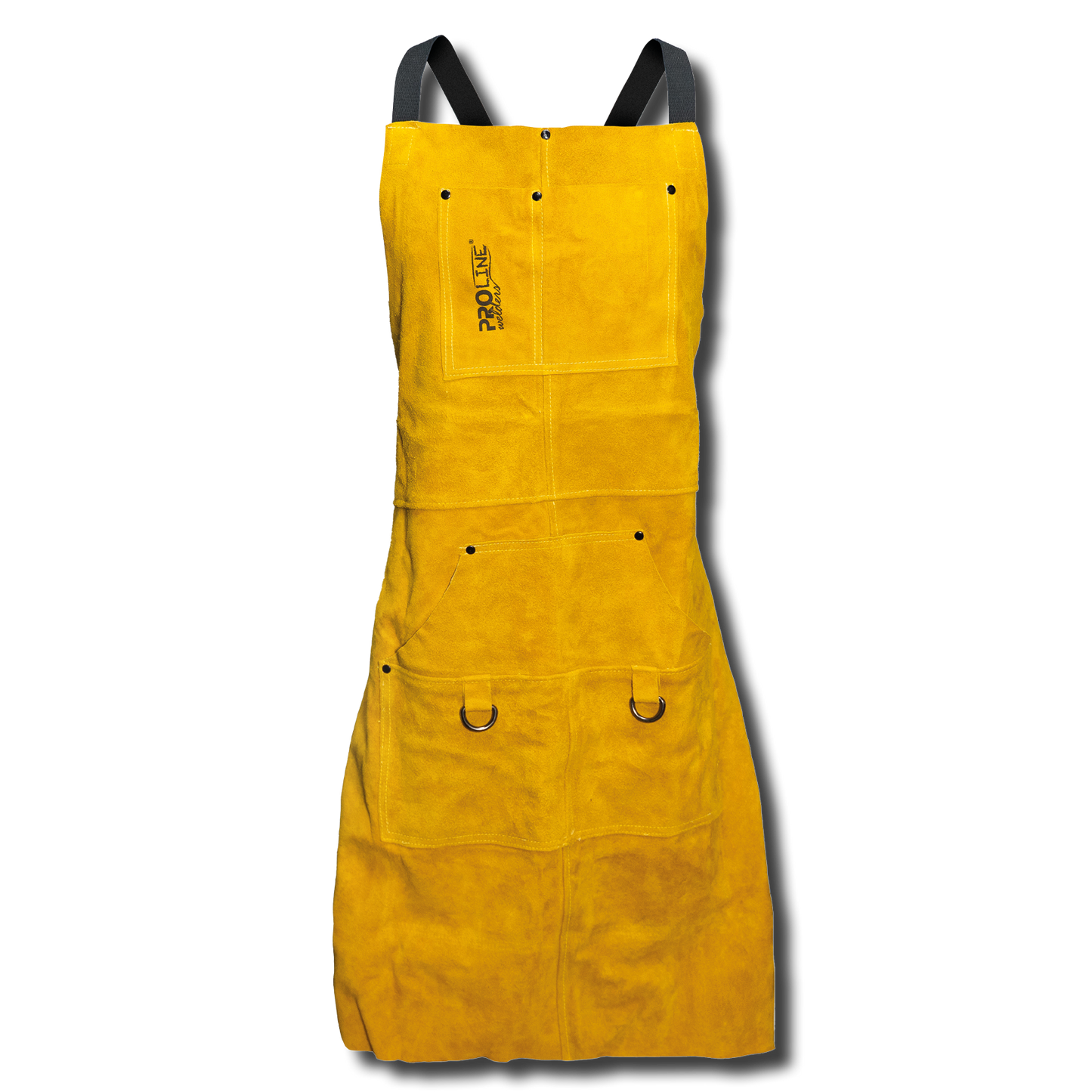 Grembiule in Pelle Saldatore Falegname 60X90, Resistente al Calore Multi Tasche