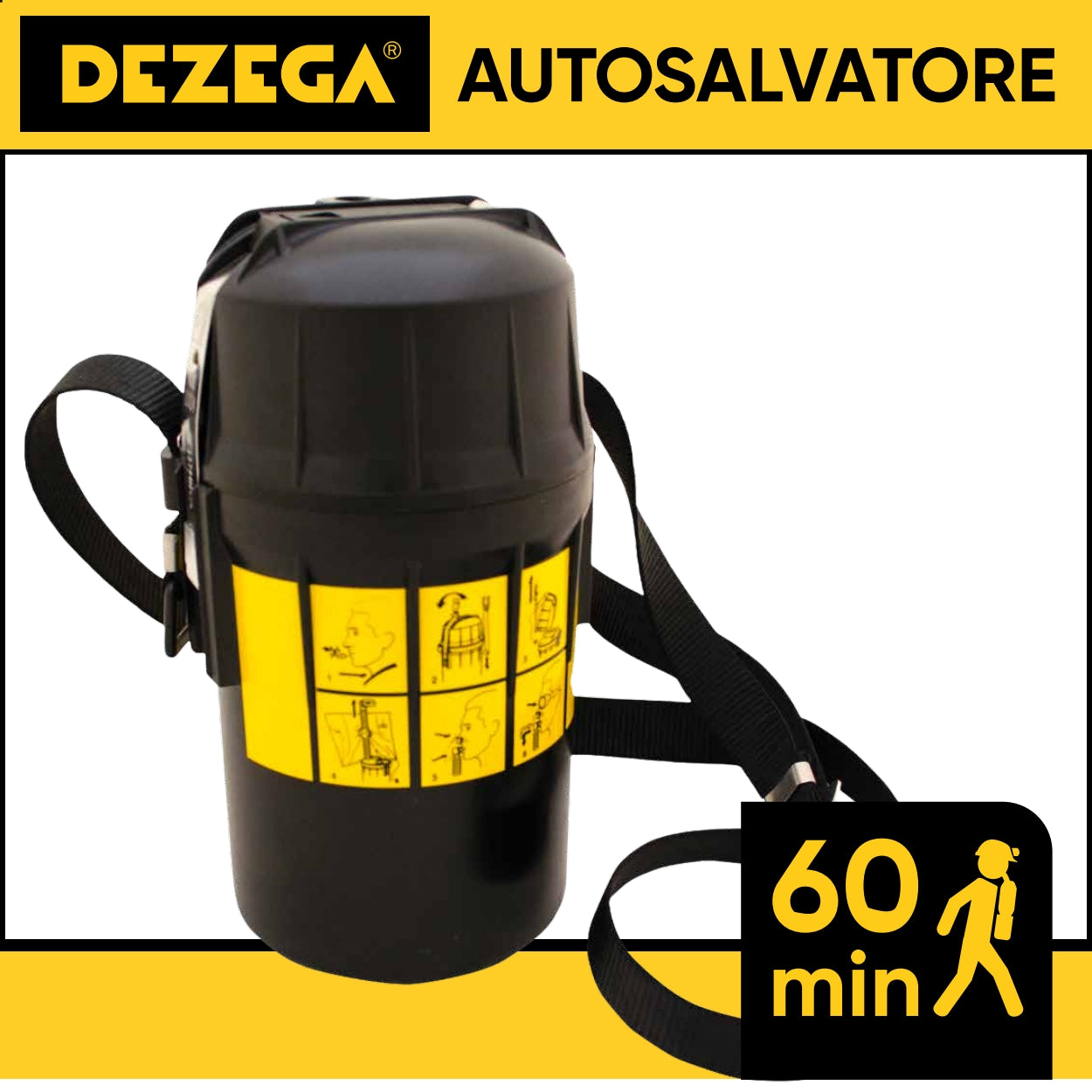 Autosalvatore DEZEGA 1PVM-KS Dispositivo di Fuga 60 min | UFO