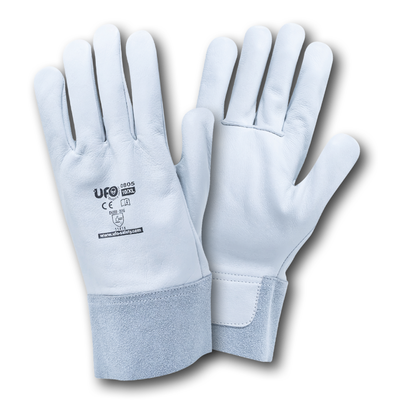 Guanti da lavoro in pelle fiore manichetta 7cm con salvavena | UFO