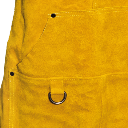 Grembiule in Pelle Saldatore Falegname 60X90, Resistente al Calore Multi Tasche